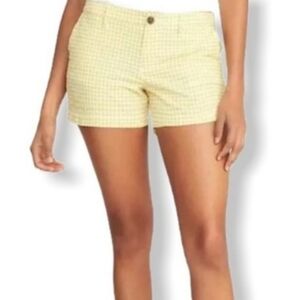 NWOT Old Navy Women's Yellow Gingham Shorts Sz 18